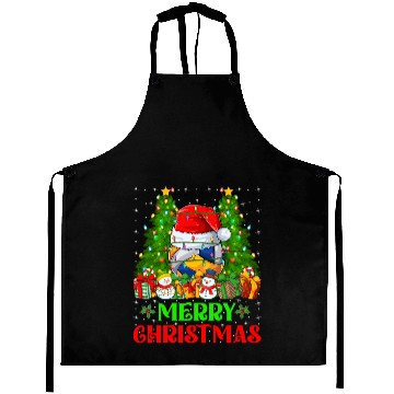 Discover Volleyball Christmas Aprons