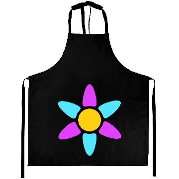 Discover Small Daisy Flower Decorative Yellow Purple Design Aprons