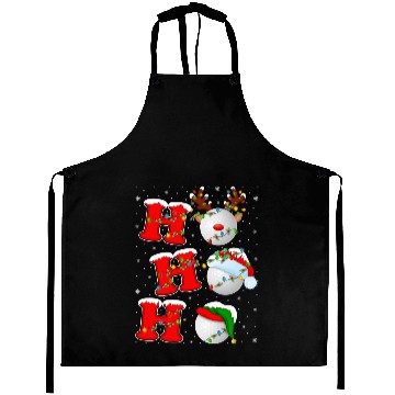 Discover Ho Ho Ho Golf Santa Christmas Aprons