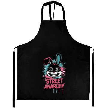 Discover Street Anarchy Graffiti Bunny – Edgy Street Art Aprons