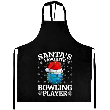 Discover Santa's Favorite Bowling Player Aprons