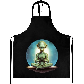 Discover Yoga Aliens Aprons
