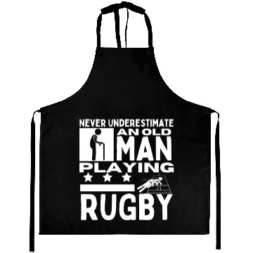 Discover Rugby Never Underestimate An Old Man Playing Rugby Aprons