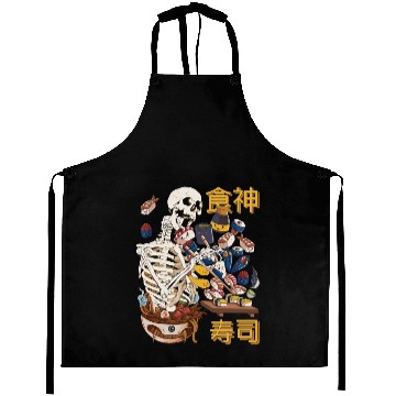 Discover Goth Skeleton Aprons Japanese Aprons Sushi