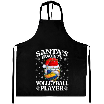 Discover Santa's Favorite Volleyball Player Aprons