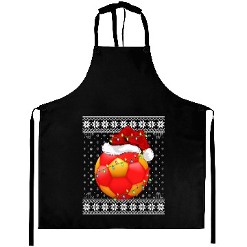Discover Handball Player Ugly Christmas Aprons