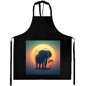 Discover Elephant Graphic Aprons