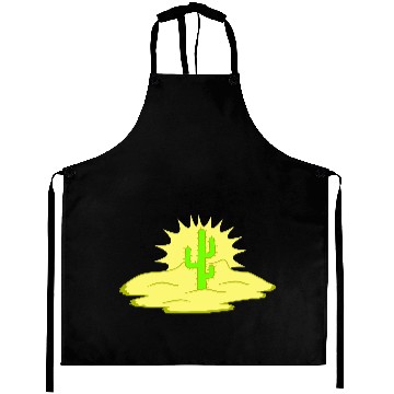 Discover Cactus Desert Sunset Evening Sun Night Sunny Cacti Aprons
