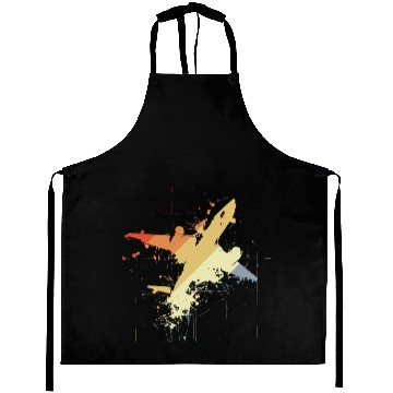 Discover 80s Plane Graphic Aprons