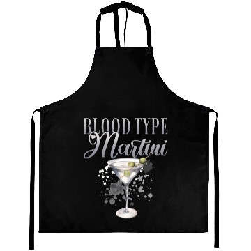 Discover Blood Type Martini Cocktail Bartender Aprons