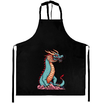 Discover Asian Dragon Aprons