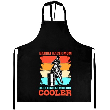 Discover Funny Barrel Racing Barrel Racer Mom Aprons