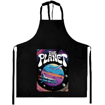 Discover Rainbow Space Whale Adventure Aprons