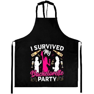 Discover Bridal Party Wedding I Survived My Bachelorette Aprons