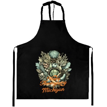 Discover Michigan Thanksgiving vegan feast Aprons