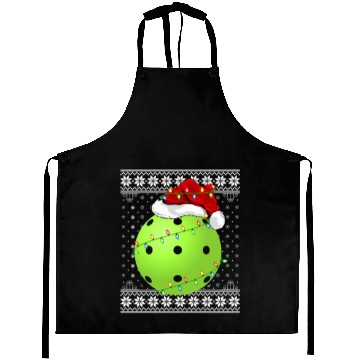 Discover Pickleball Player Ugly Christmas Aprons