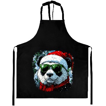Discover Santa Claus Panda Aprons