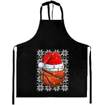 Discover Basketball Christmas Lights Aprons