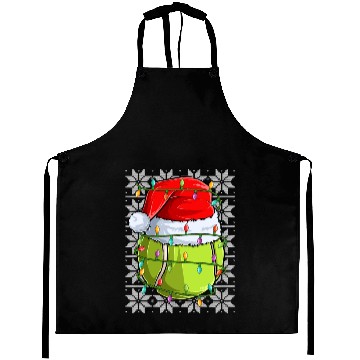 Discover Tennis Christmas Lights Aprons