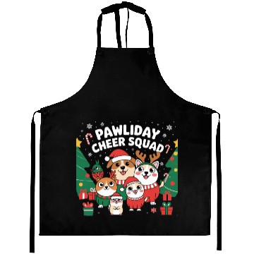 Discover Pawliday Cheer Squad - Festive Pet Lover Christmas Aprons