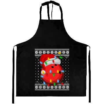 Discover Bowling Ball Christmas Aprons