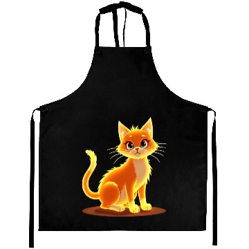 Discover Neon Cat Magic Aprons