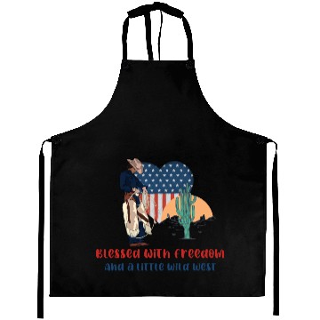Discover Blessed with Freedom and a little Wild West Aprons