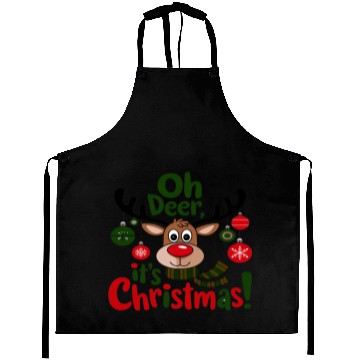 Discover Christmas Reindeer with Festive Ornaments Aprons