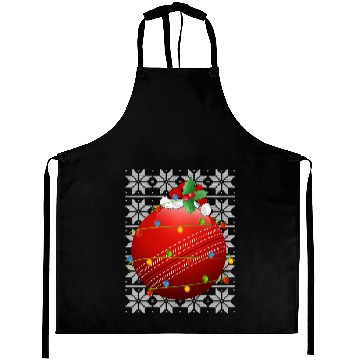 Discover Cricket Ball Santa Aprons