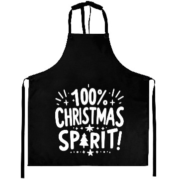 Discover 100% Christmas Spirit Aprons