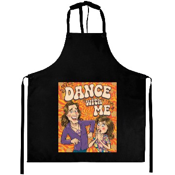 Discover Dance with Me Groovy 70s Retro Funky Psychedelic Aprons