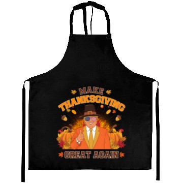Discover Make Thanksgiving Great Again Autumn Fall Leaves Aprons