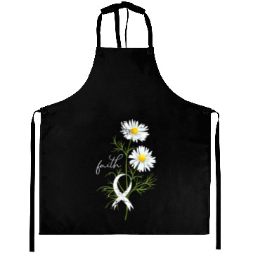 Discover Lung Cancer Month Fight Support White Ribbon Aprons
