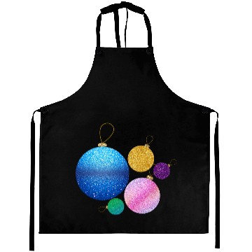 Discover Xmas multicolor glisser balls ornement Aprons