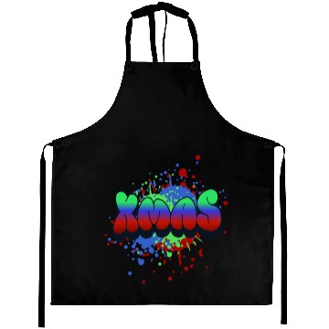 Discover Xmas - A Christmas Graffiti Design Aprons