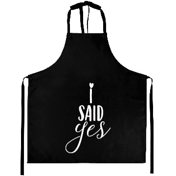 Discover Bride Said Yes Wedding Engagement Bachelorette Aprons