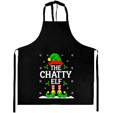 Discover The Chatty Elf - Funny Christmas Design Aprons
