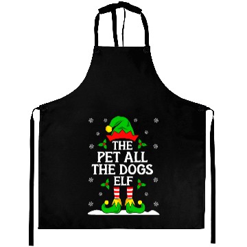 Discover Funny Christmas Dog Lover Aprons
