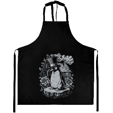 Discover Dark Cottagecore Penguin in Top Hat by House Aprons