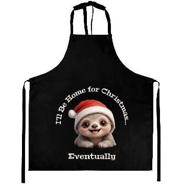 Discover I’ll Be Home for Christmas... Eventually, Sloth Aprons