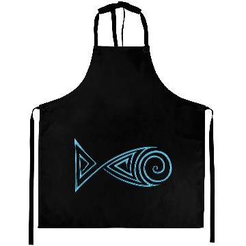 Discover Zentangle stylized fish Aprons