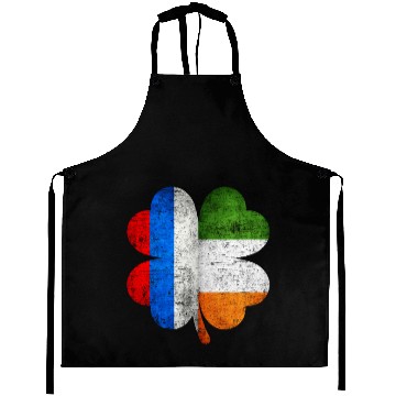 Discover Russian Irish Shamrock Russia Ireland Flag Aprons