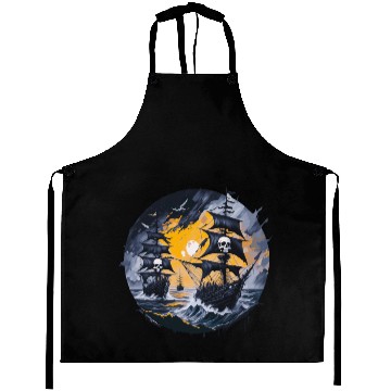 Discover Pirate Boat, Pirates, Captain, Sailing Ship, Aprons