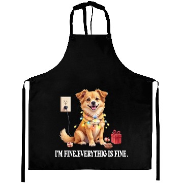 Discover COOL CHRISTMAS DOG png1 Aprons