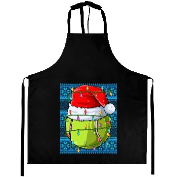 Discover Tennis Christmas Lights Aprons
