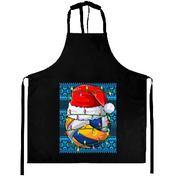 Discover Volleyball Christmas Lights Aprons