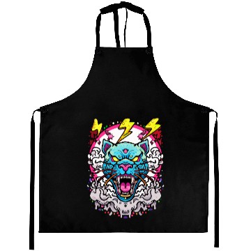 Discover Grafitti Tiger Head Aprons