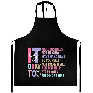Discover Be Yourself - Embrace Mistakes Aprons