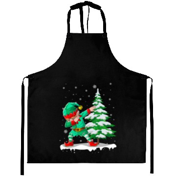 Discover Dabbing Elf Christmas Tree Lights Xmas Family Aprons
