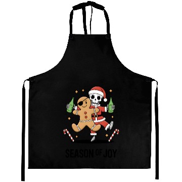 Discover Season of joy: Gingerbread Pirate & Skeleton santa Aprons